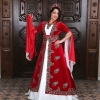 Damla Dantel Bordo Kadife